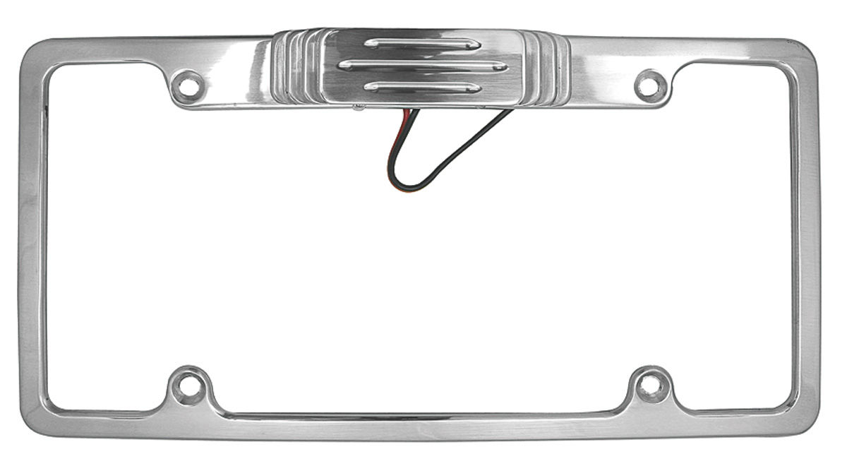 License Plate Frame w/Tag Light (Billet Aluminum) Polished