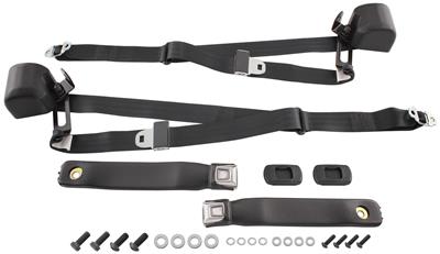 1966 73 Seat Belts 1966 73 3 Point Retractable Chrome