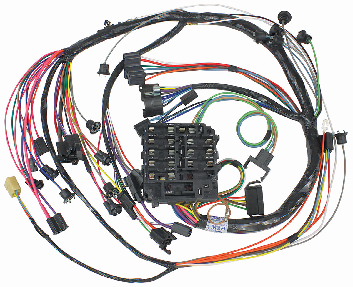 1968 El Camino Dash Instrument Panel Harness W Warning