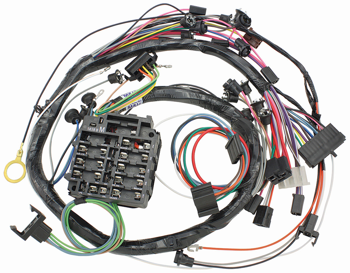 M&H Chevelle Dash/Instrument Panel Harness w/warning ... 65 impala fuse diagram 