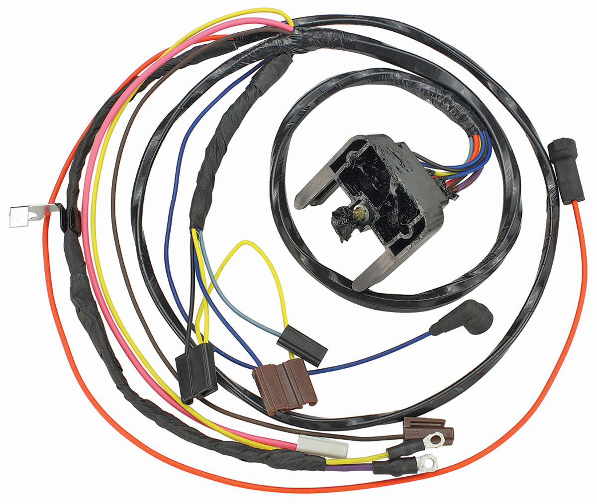 M&H Chevelle Engine Harness V8 HEI w/gauges Fits 1969 ... free wiring diagram corvair pontiac 