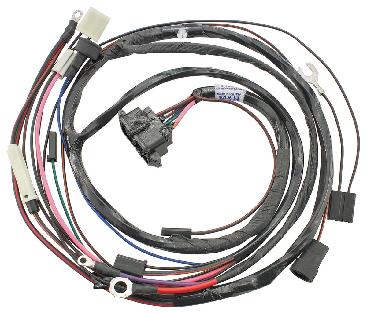 1967 GTO Engine Harness For HEI Ignition V8 w/AC - SI Series Int. Reg. Alt., Driver Side