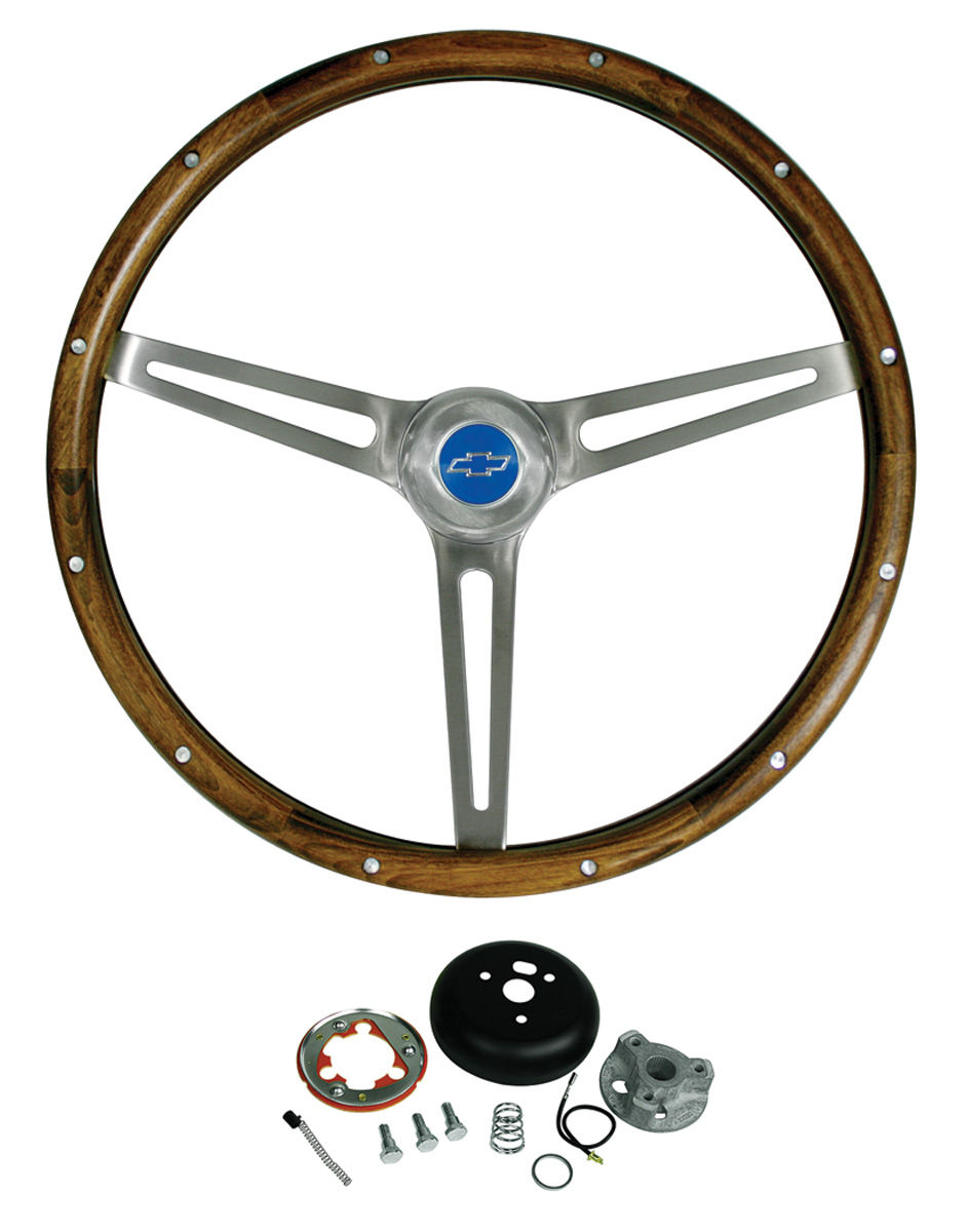 Monte Carlo Steering Wheel Kit, Walnut Wood Fits 197077 Monte Carlo