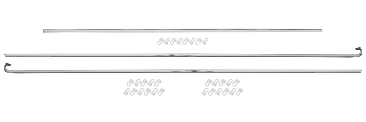 197887 El Camino Bed Molding; Upper Bed & Tailgate Finish Complete