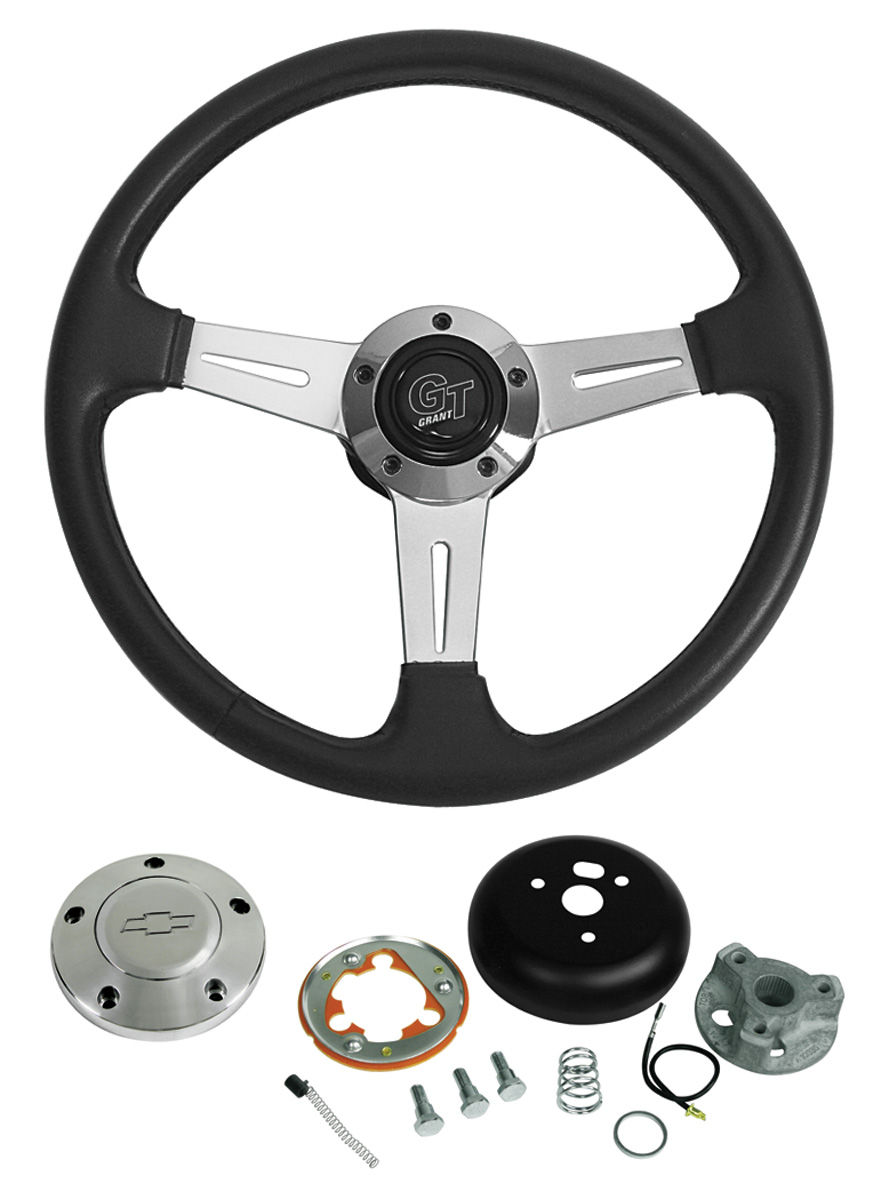 197888 El Camino Steering Wheel, Elite GT w/Polished Billet Cap, by