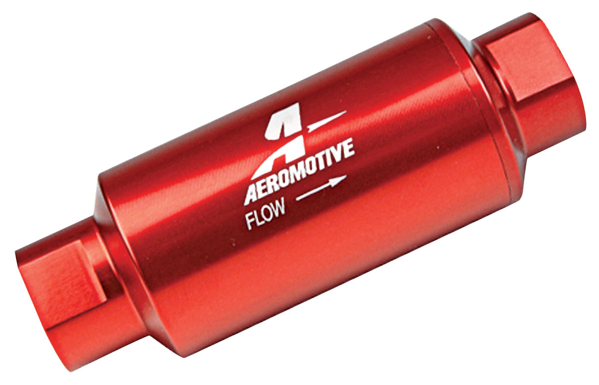 Aeromotive InLine Fuel Filter Orb10, 5.5" X 2" 40 micron Fits 196069