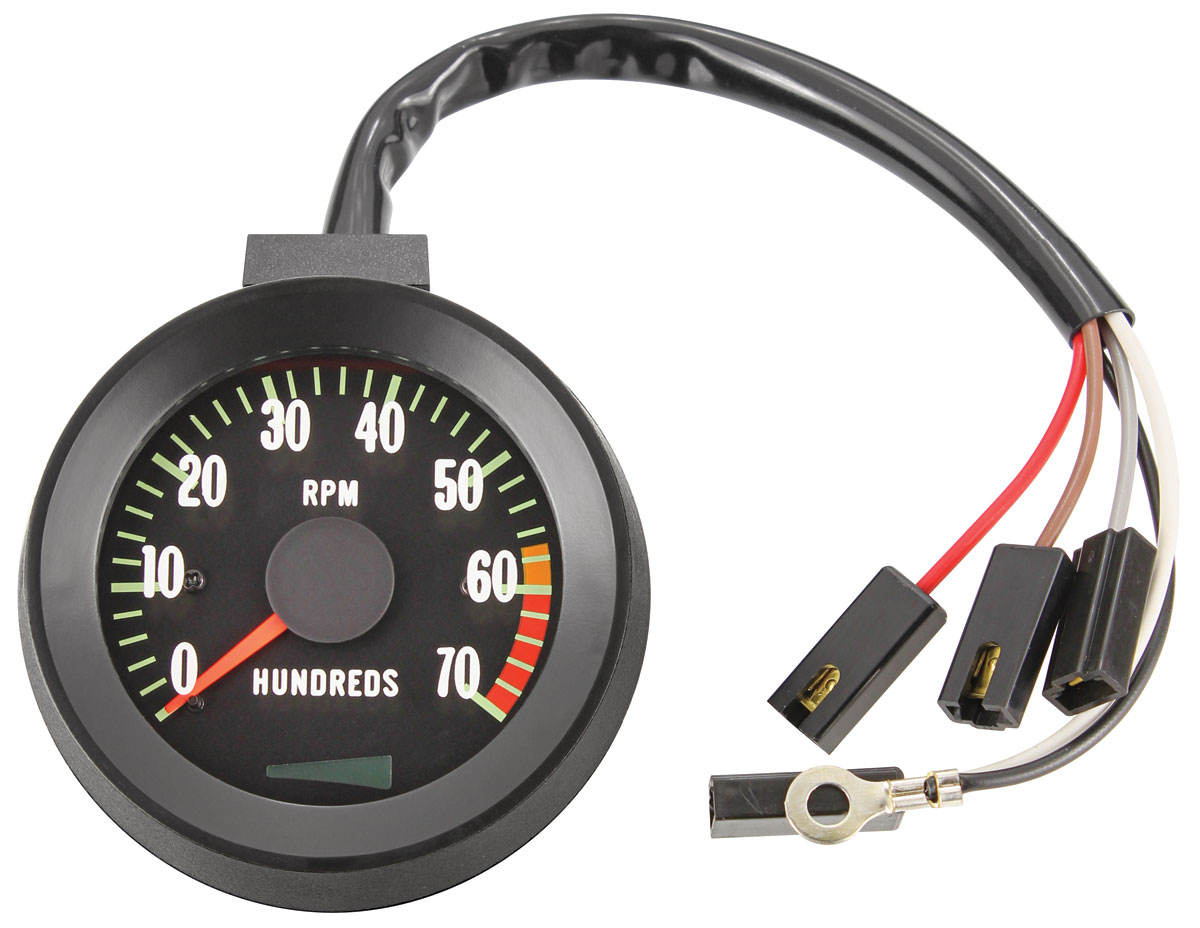 Chevelle Tachometer, 1967 Original Style 7000 Rpm w/6000 Redline @ OPGI.com