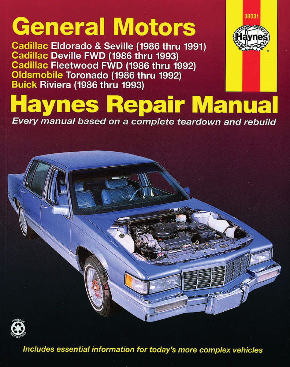 Haynes Repair Manual DeVille, Eldorado, Seville