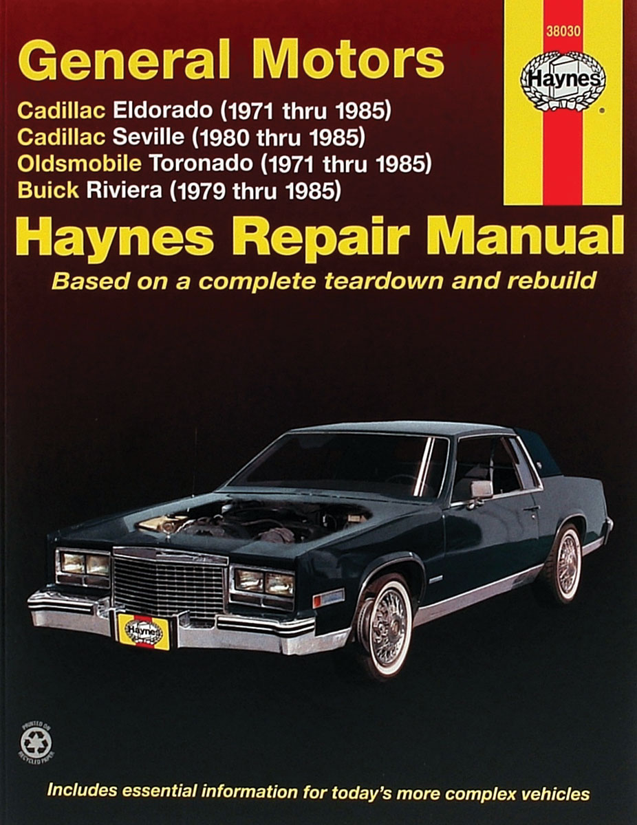 Haynes Repair Manual Fits 1971 76 Riviera Opgi Com