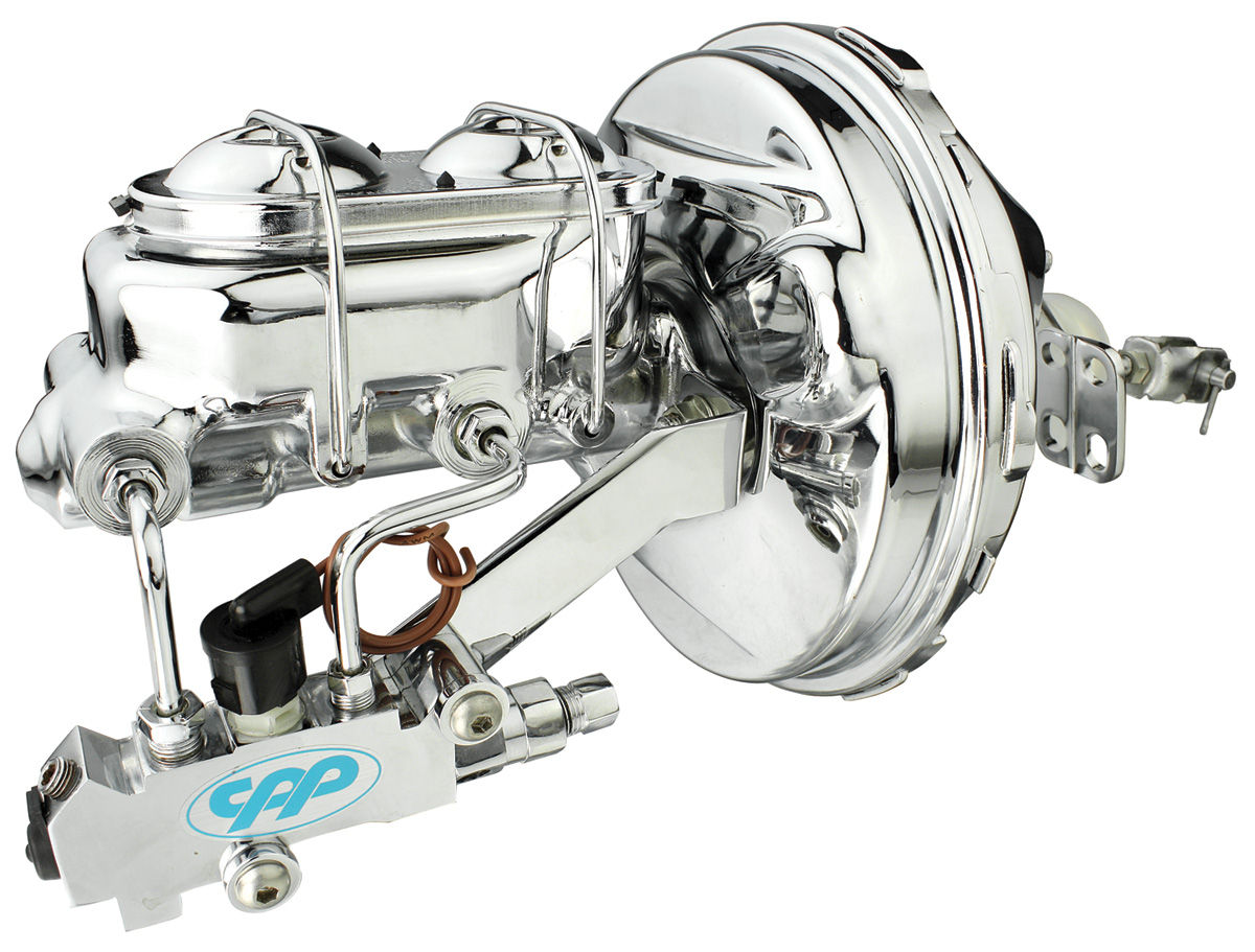 CPP Chevelle Master Cylinder/Booster Assembly, Full Show 9" w/chrome