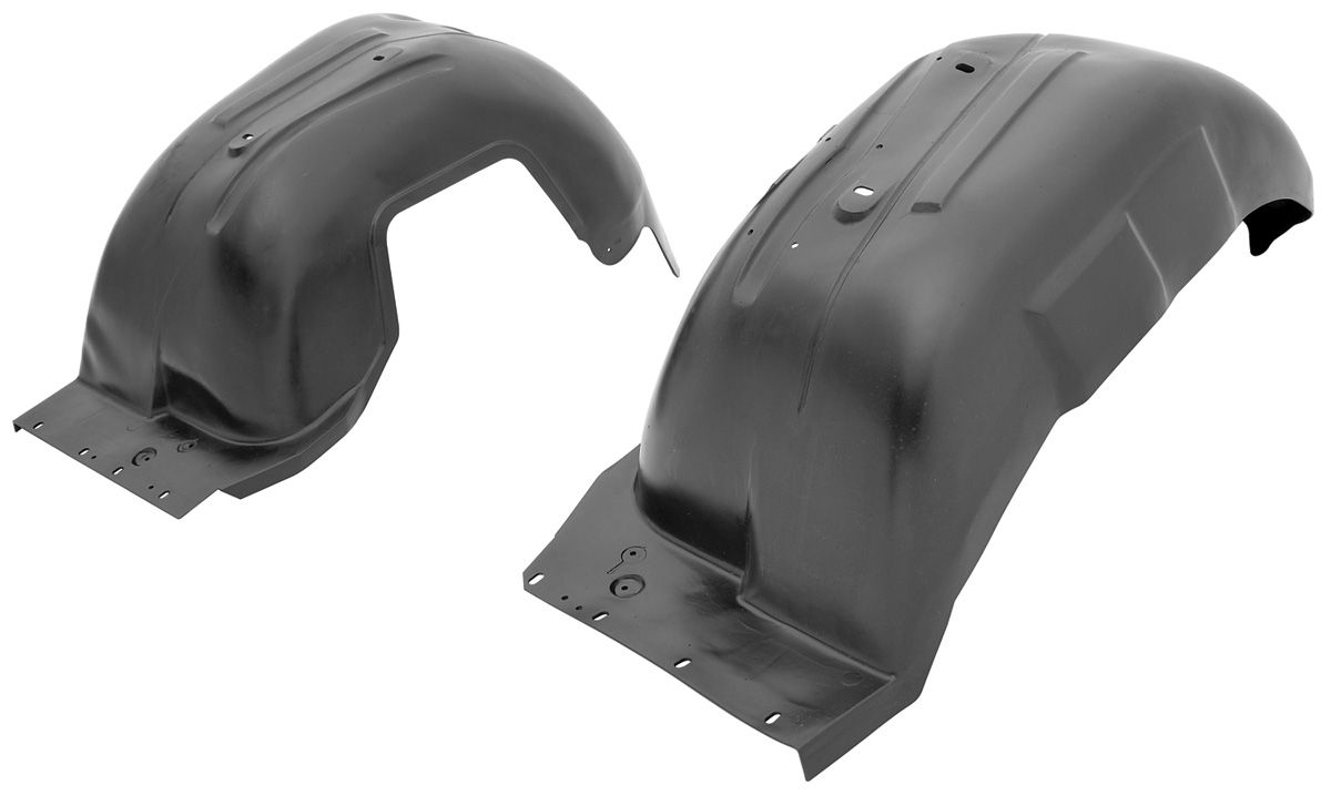 Cutlass 442 Fenderwells Front Inner Black Fits 1970 72