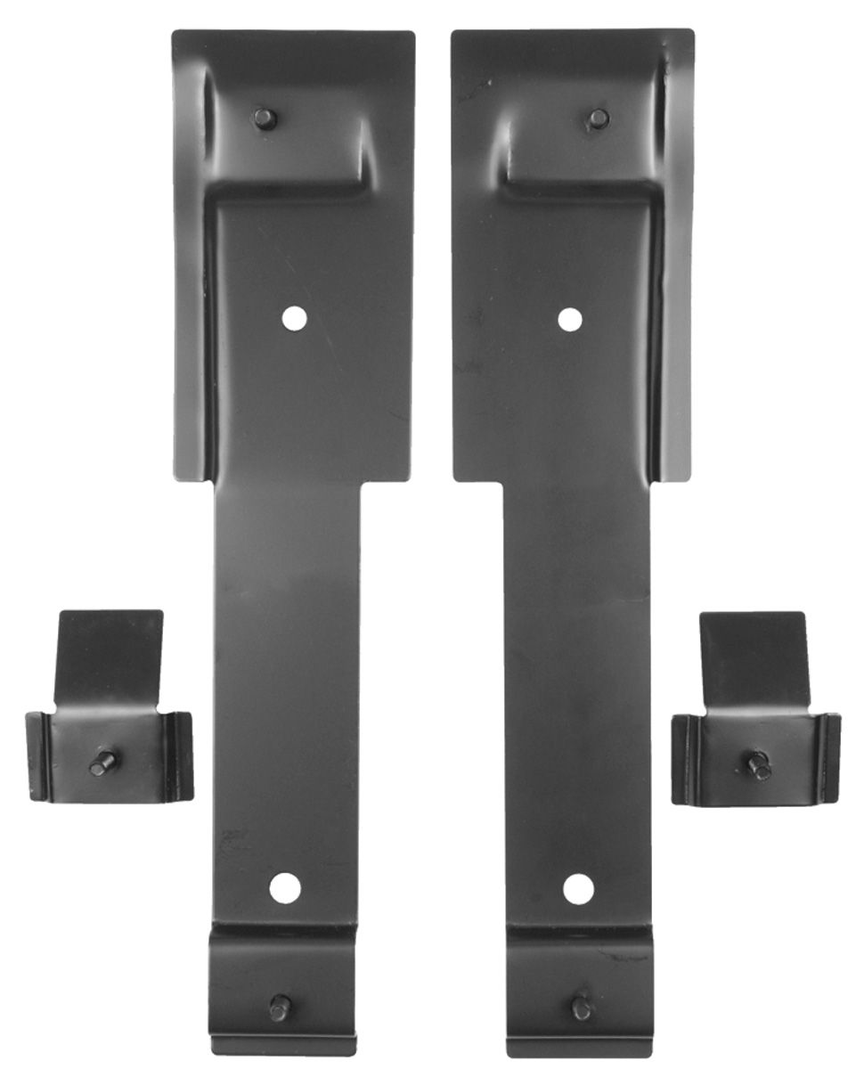 196672 Chevelle Seat Mounting Brackets Front, Bucket, by RESTOPARTS