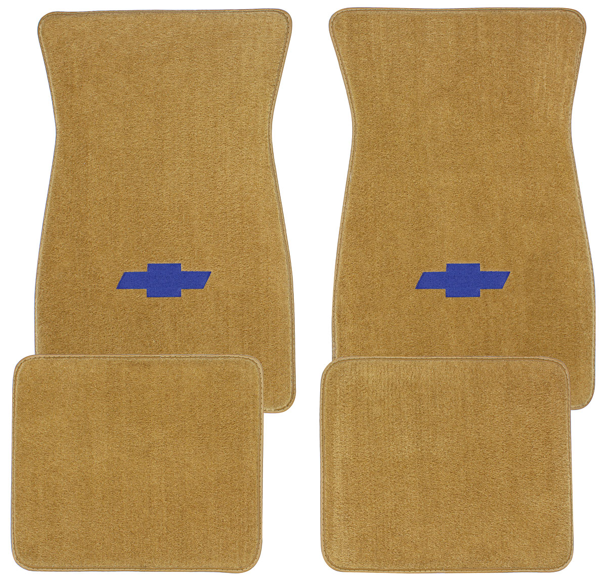 ACC Monte Carlo Floor Mats, Carpet Matched Oem Style Carpet Blue Bowtie
