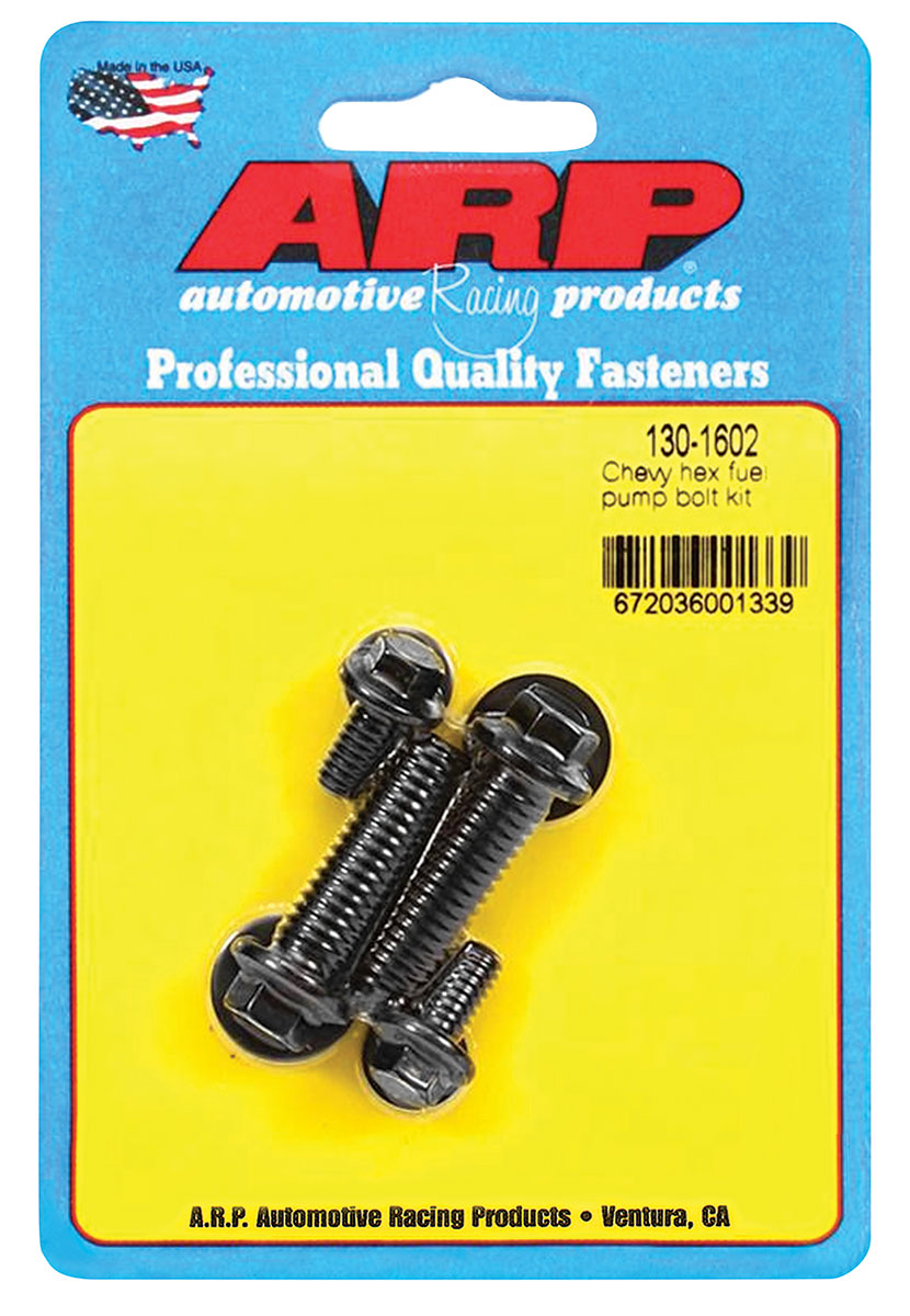 Chevelle Fuel Pump Mounting Bolts, ARP 12pt. head black Fits 196477