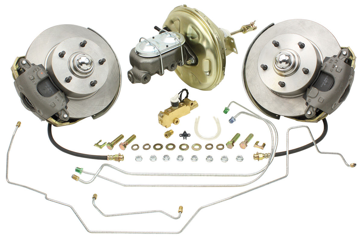 CPP Chevelle Brake Kits, Front Drop Spindle Disc Standard Booster