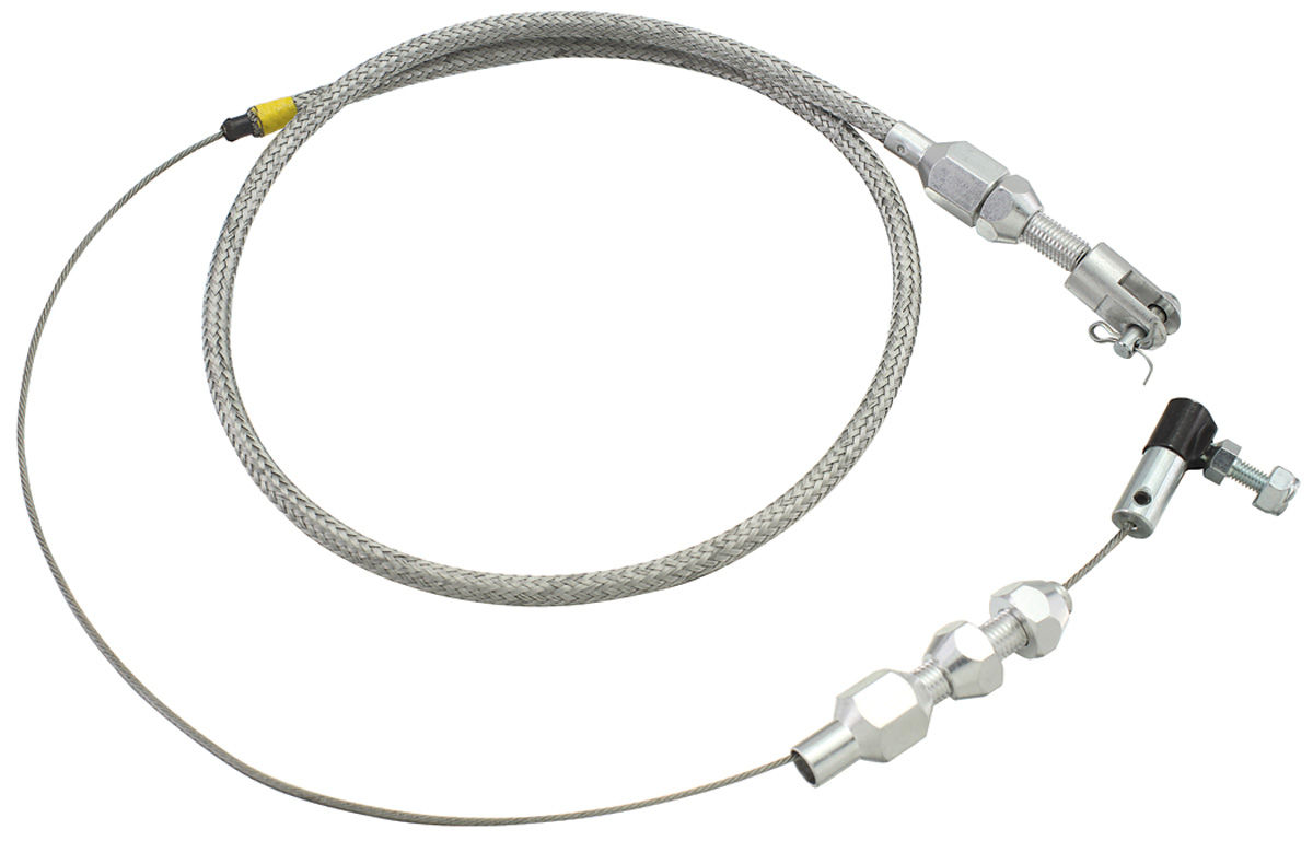 196477 Chevelle Throttle & Kickdown Cable (Braided Stainless Steel