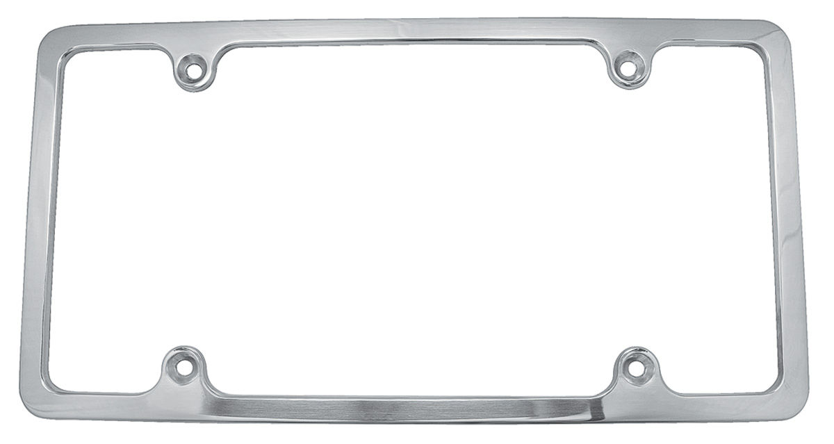 License Plate Frame, Billet Aluminum Plain, Polished