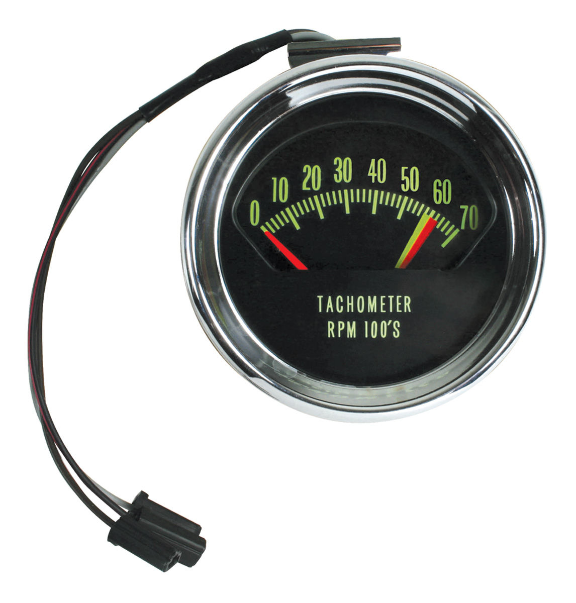 Chevelle Tachometer, 1966 Original Style 7000 Rpm w/6200 Redline (375hp