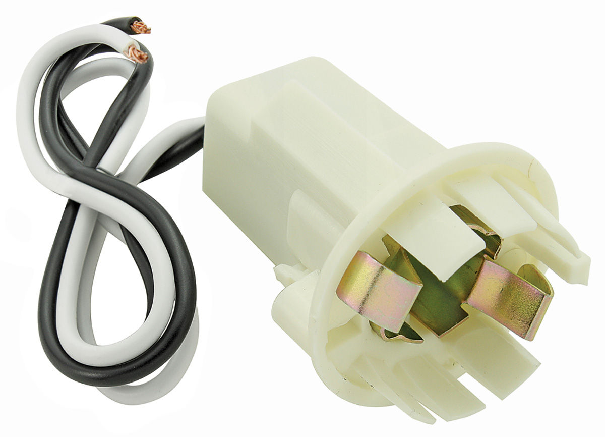 1964-68 Bonneville Light Socket, Turn Signal 2-Wire, Fits 1-1/8" Hole Metal Housing, w/Locating Tab