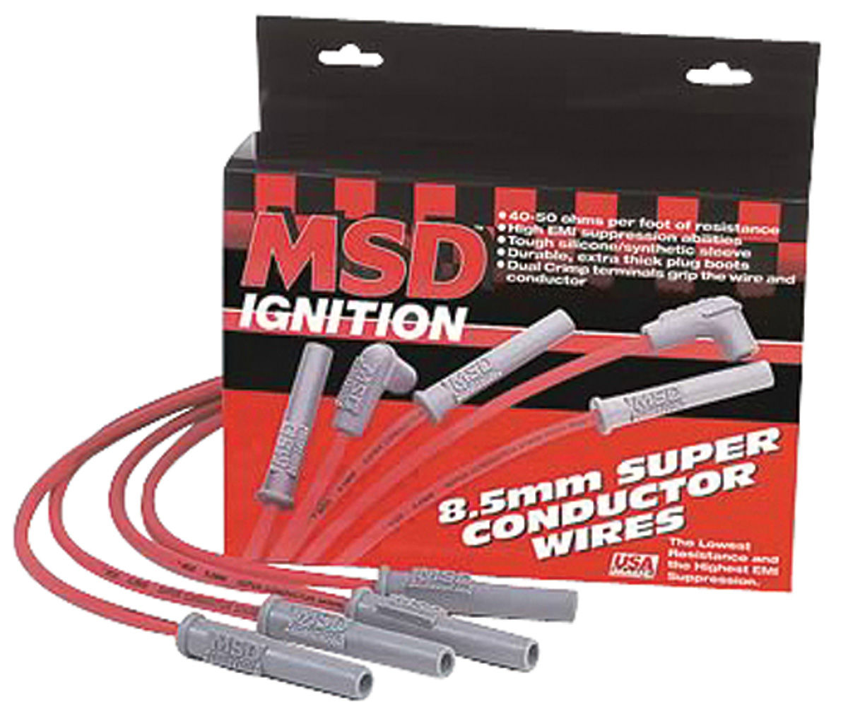 MSD 197888 El Camino Spark Plug Wire, 8.5 mm Super Conductor 90Degree
