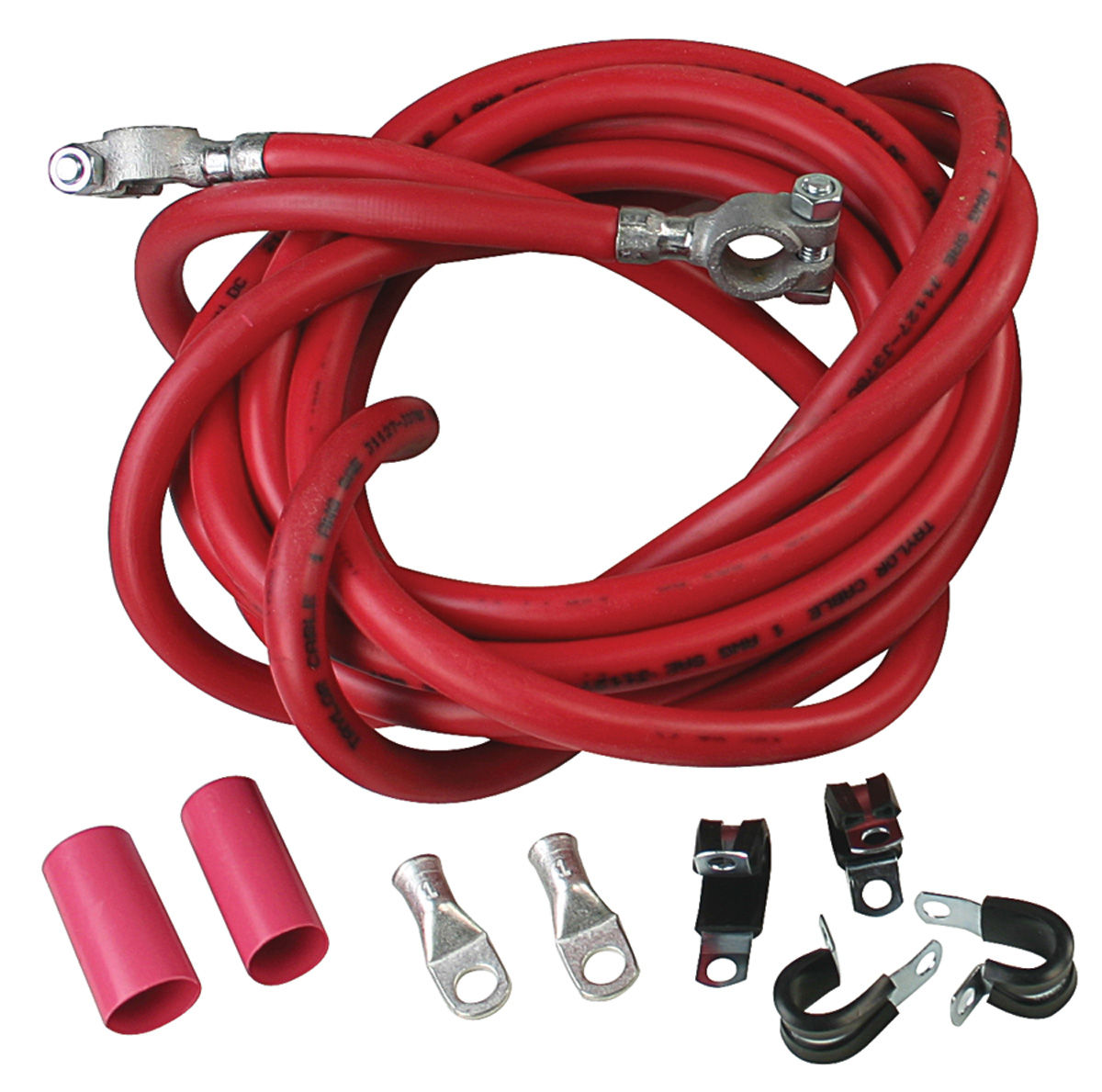 196477 Chevelle Battery Cable, Ultimate Red, by Taylor