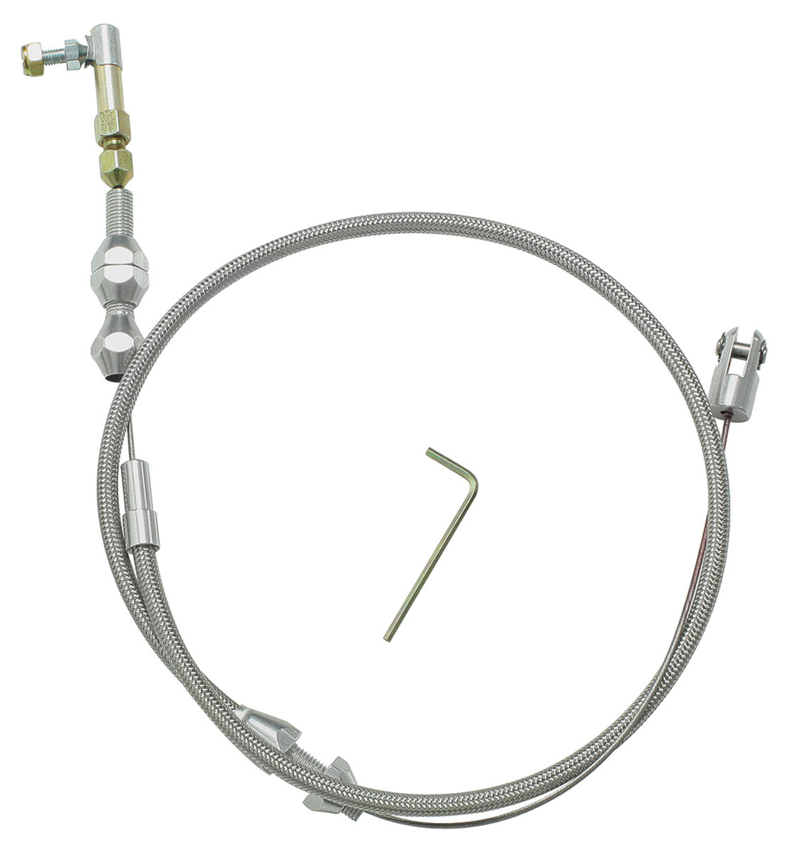 Lokar 19641977 Chevelle Throttle Cable Black 36" LS1 Stainless Steel