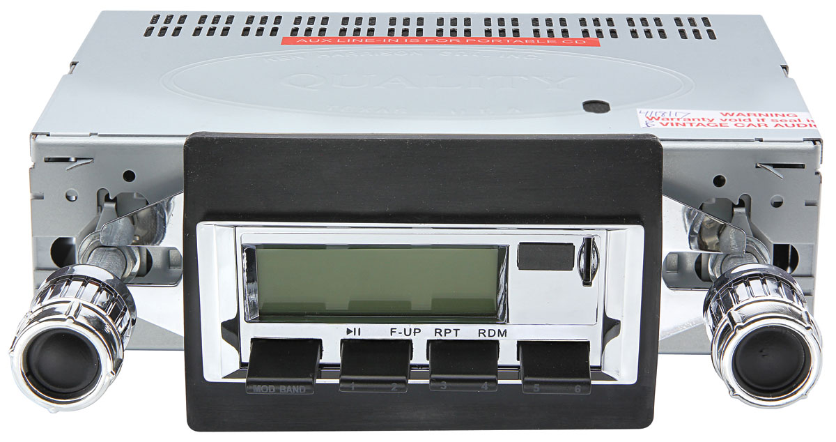 El Camino Stereo, Vintage Car Audio 300 Series chrome SS Fits 197072