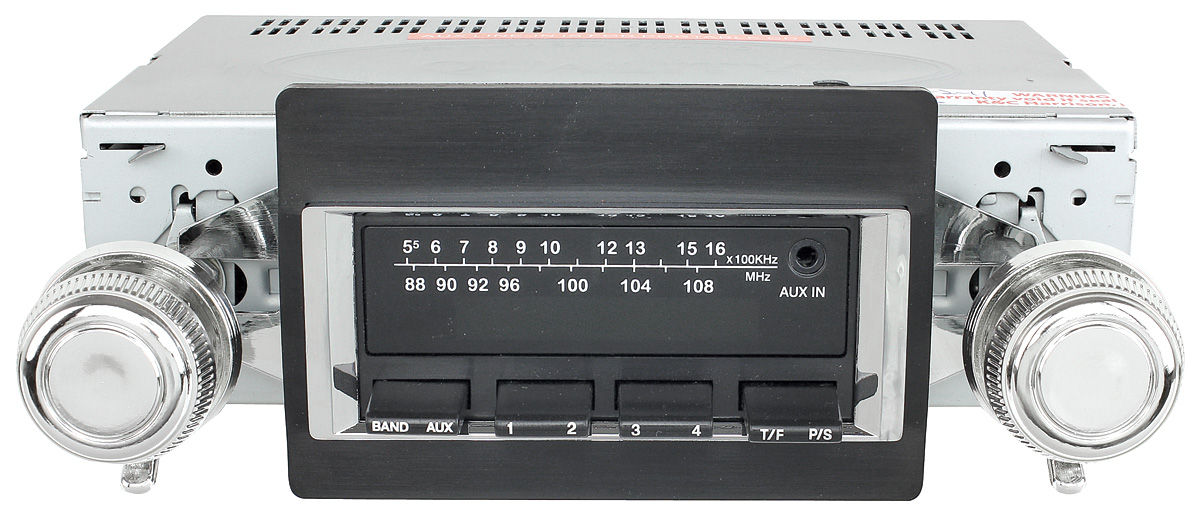 197072 Chevelle Stereo, Vintage Car Audio 300 Series Black SS