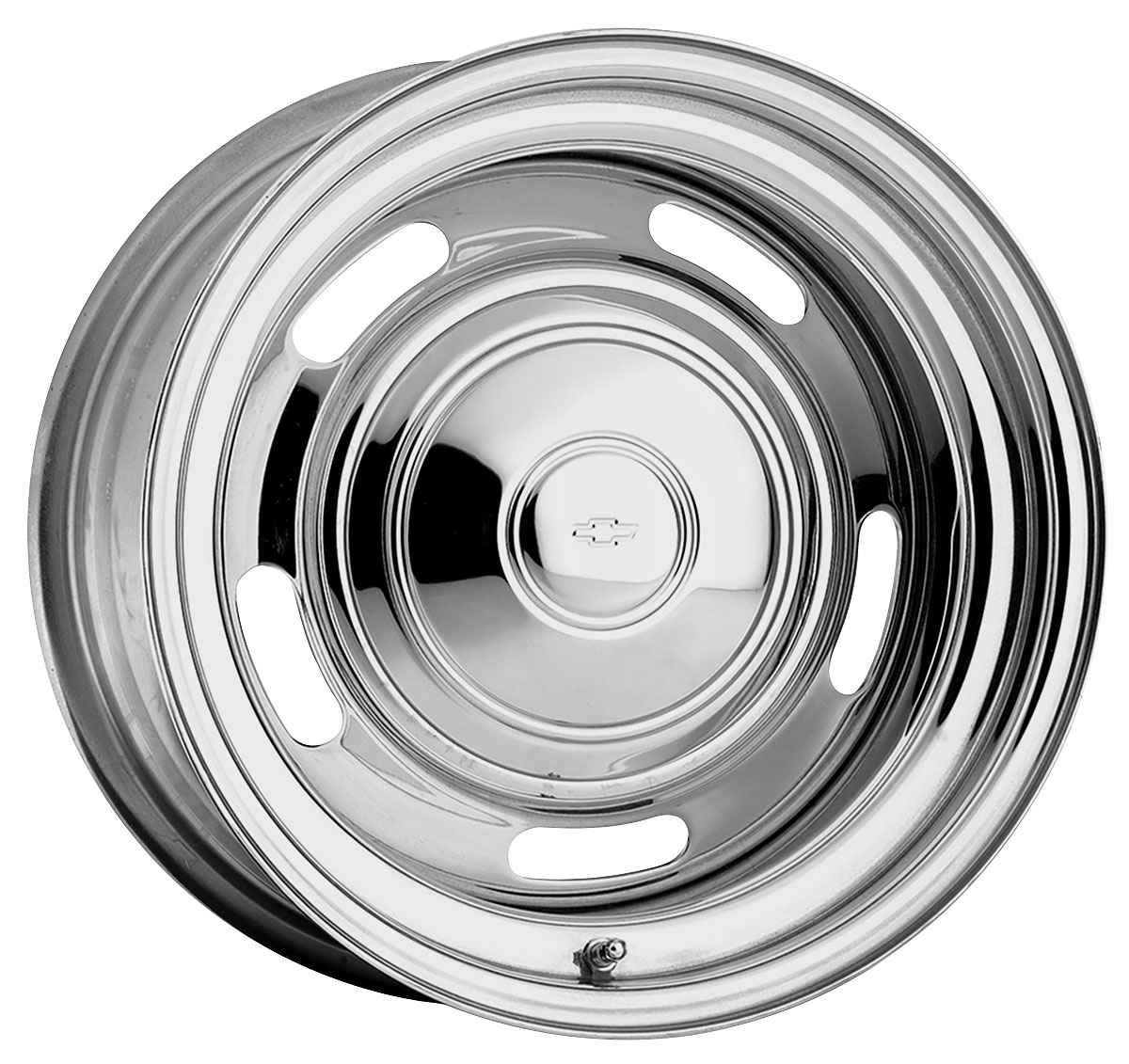 196477 Chevelle Wheel, Rally (Chrome) 14" X 7" (BS 4"), by U.S. Wheel