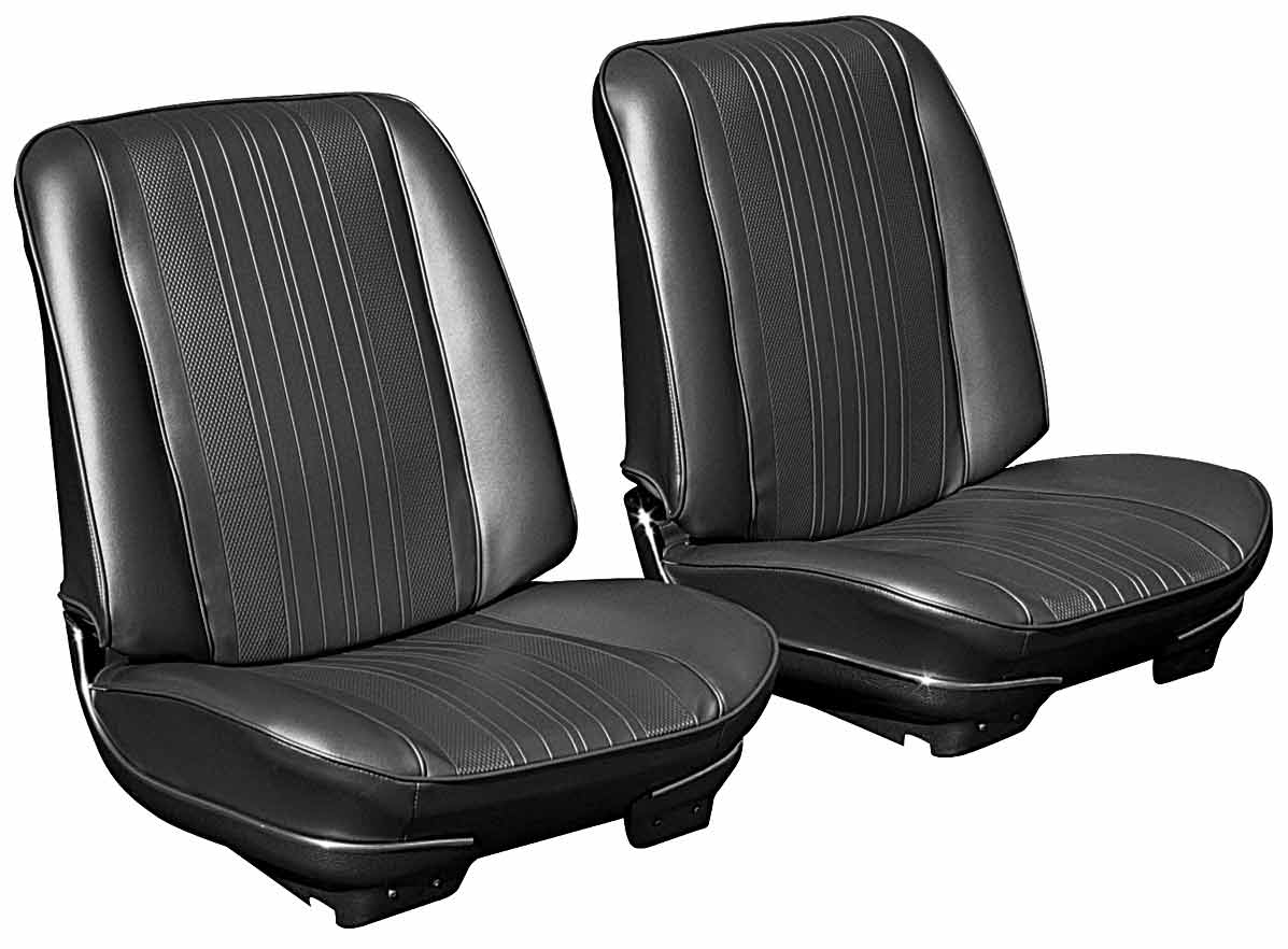 Chevelle Bucket Seats, PreAssembled w/headrest Fits 1970 Chevelle