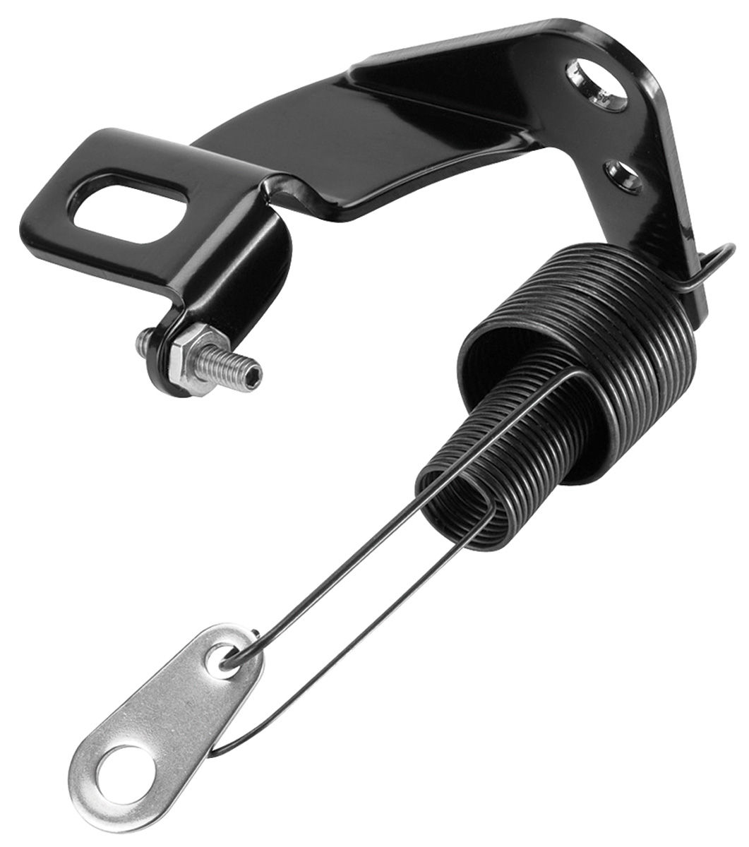 196376 Riviera Throttle Cable Bracket & Spring Black, by Lokar for