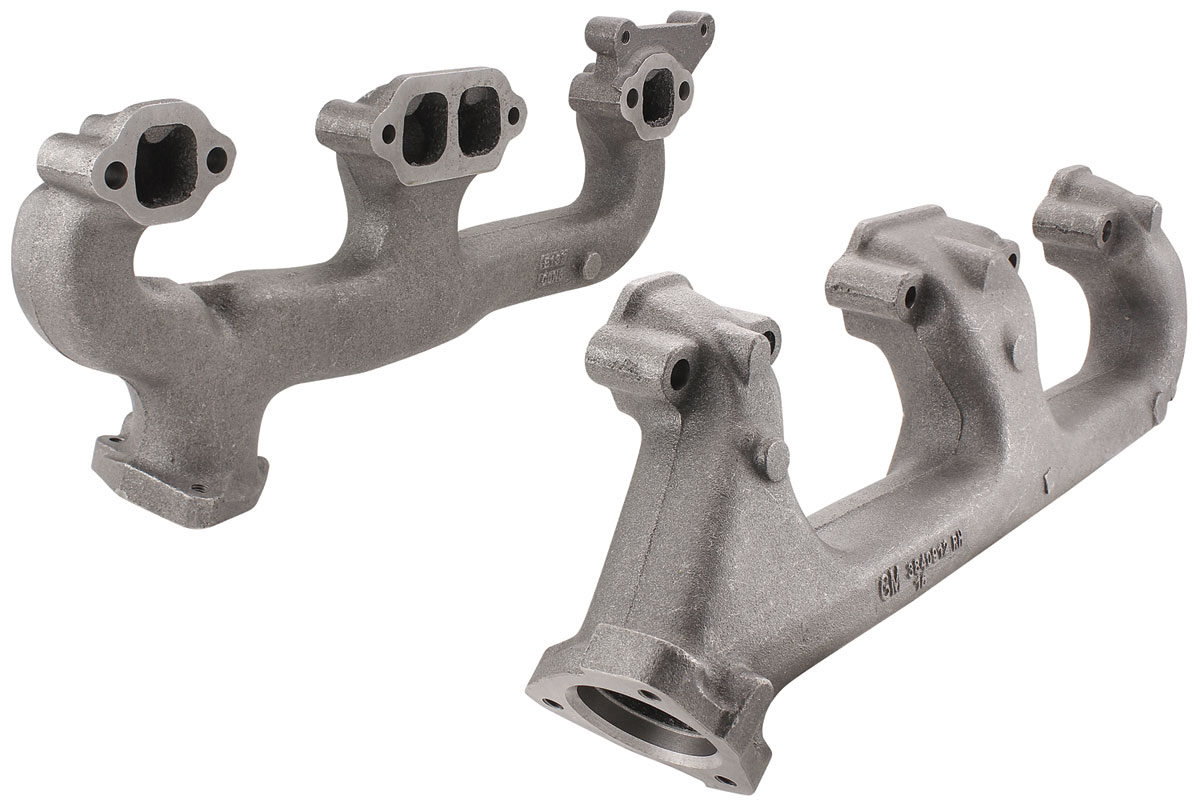 El Camino Exhaust Manifolds, SmallBlock w/o smog Fits 196468 El