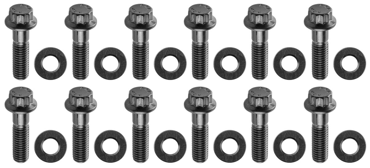 ARP 196376 Riviera Header Bolts & Studs Ls (3/8" Flange) Black Oxide