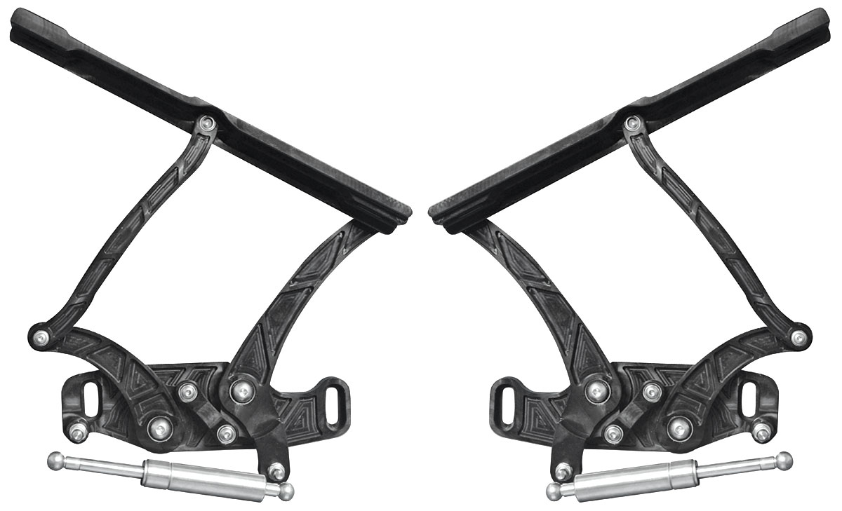 Eddie Motorsports 1964 Grand Prix Hood Hinges, Billet Aluminum For