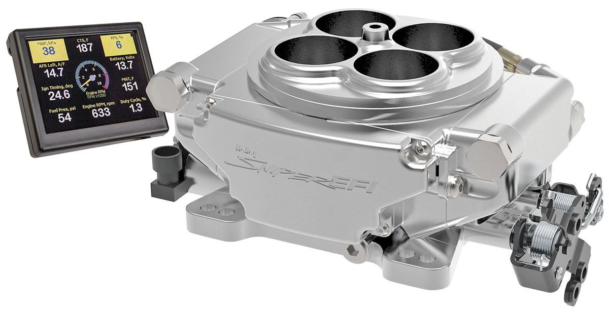 EFI Kit, Holley Sniper Base Kit shiny finish Fits 196477 El Camino