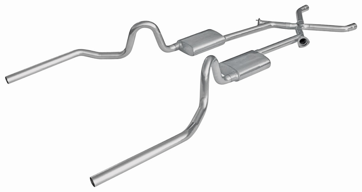 Pypes GTO Exhaust System, 18" Race Pro With XChange natural 409