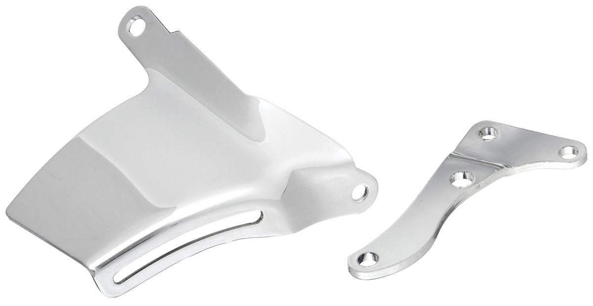 Monte Carlo Alternator Bracket Set SmallBlock (Chrome) Fits 197077 Monte Carlo