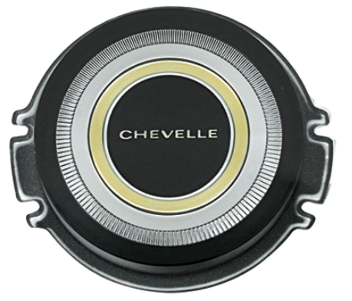 TRIM PARTS 1966 Horn Center Cap, Reproduction "Chevelle", Standard
