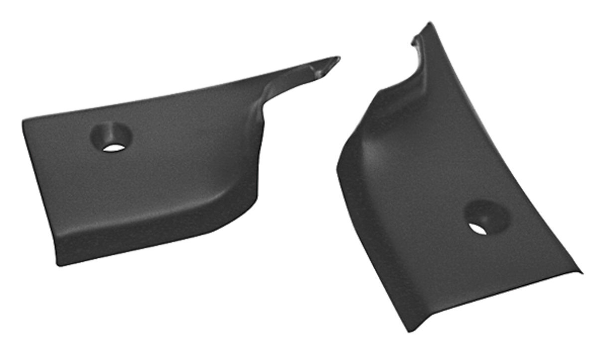 TRIM PARTS 1970-72 Monte Carlo Headliner Seal Strip End Caps - Lower Rear (Package Tray/Window