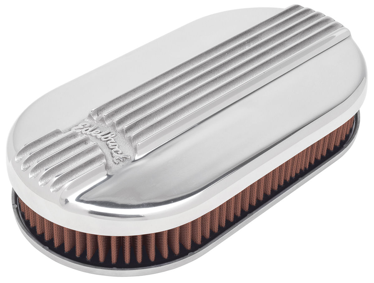 Edelbrock Air Cleaner Assembly, Classic Series Oval (4Bbl) polished