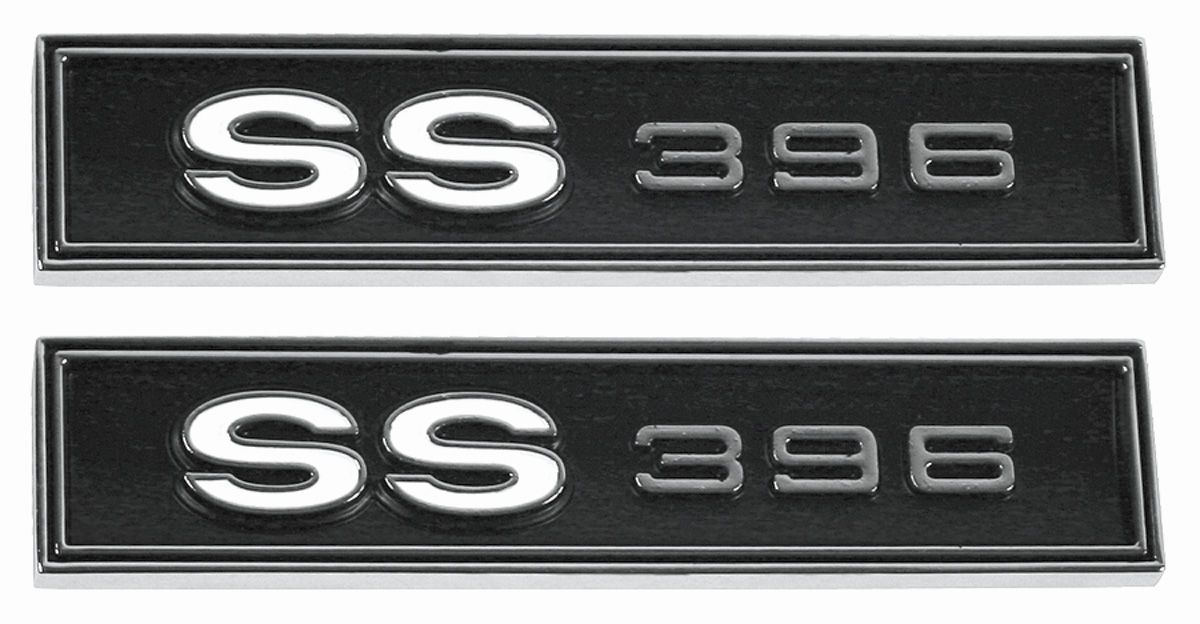 Door Panel Decorations SS 396 Door Panel Emblems For 1968 Chevelle ...