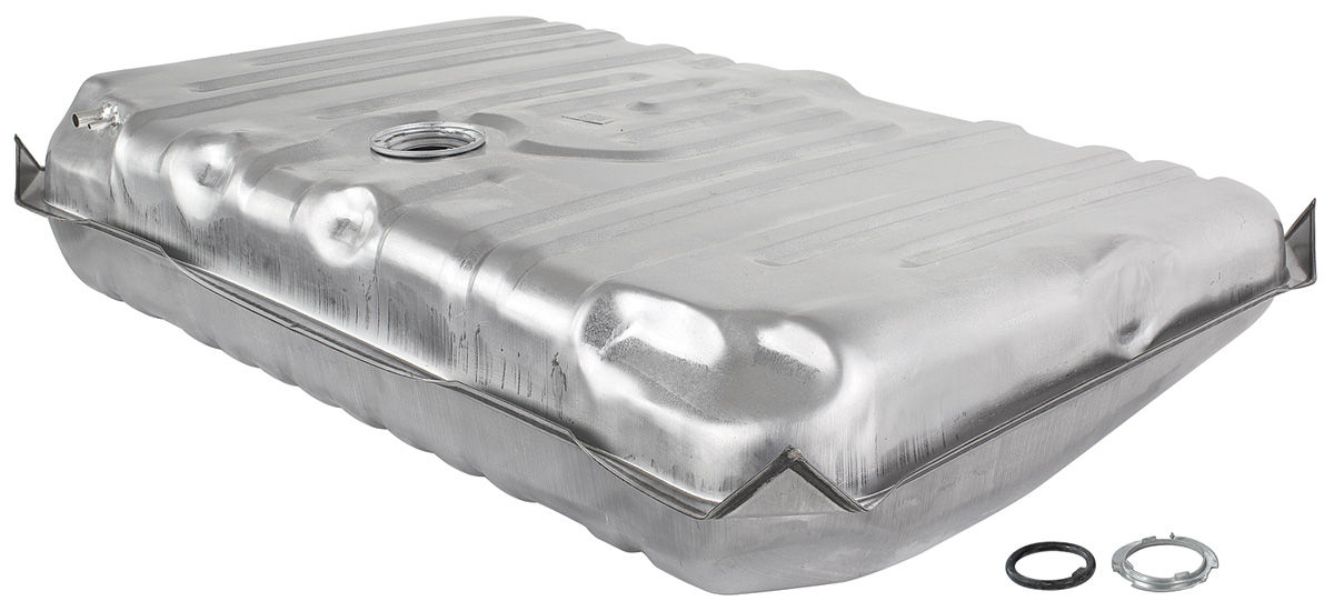 1968 GTO Fuel Tank Galvanized w/o EEC, 2 Vent, 17Gallon, w/o Neck