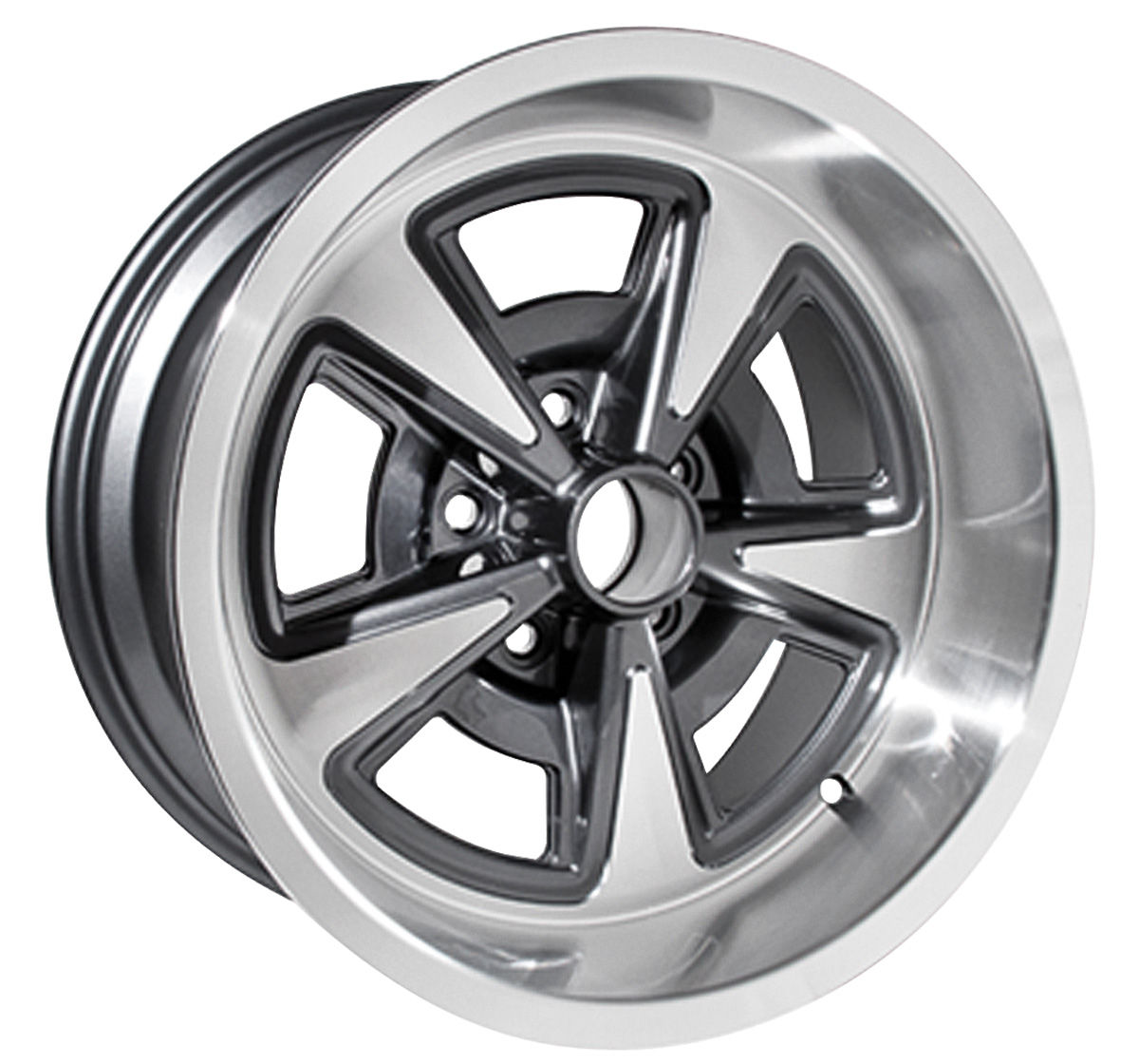 196473 GTO Wheel, Aluminum Rally II Gunmetal, 17" X 9" (51/8" B.S