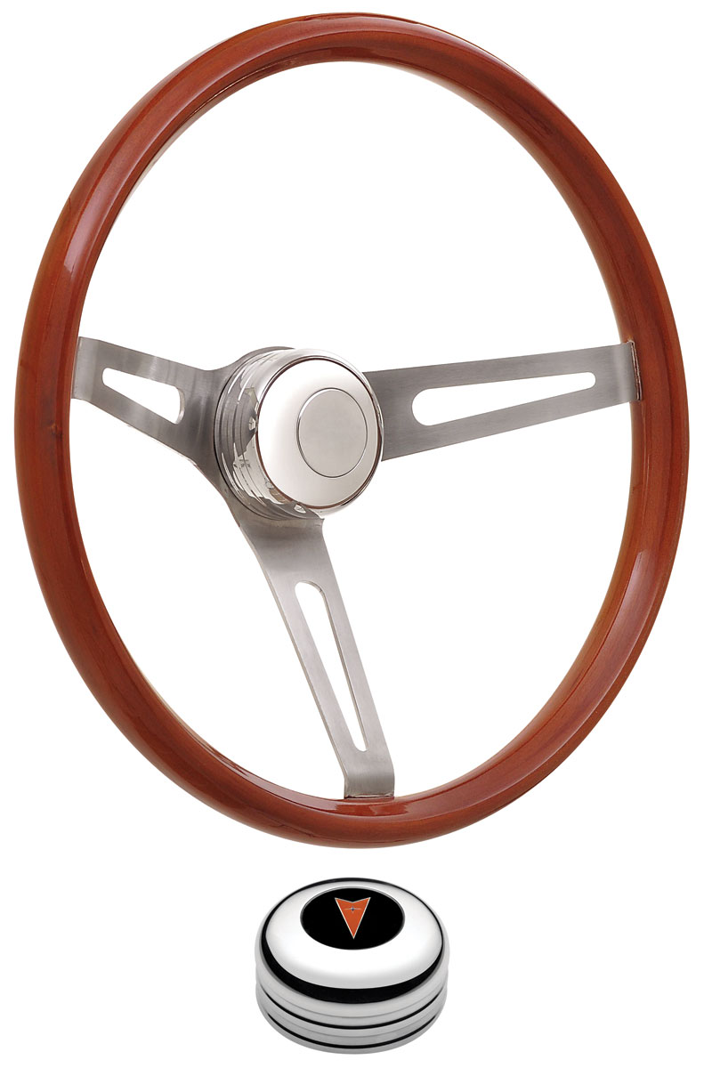 GT Performance 19671968 GTO Steering Wheel Kits, Retro Wood Tall Cap