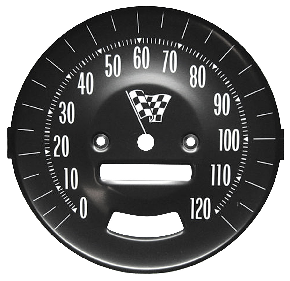 1965 Speedometer Faceplate GTO Steel Face w/Rally Gauges