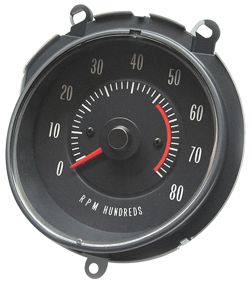 Tachometer (In Dash) GTO/LeMans, 5200 rpm Fits 196972 GTO