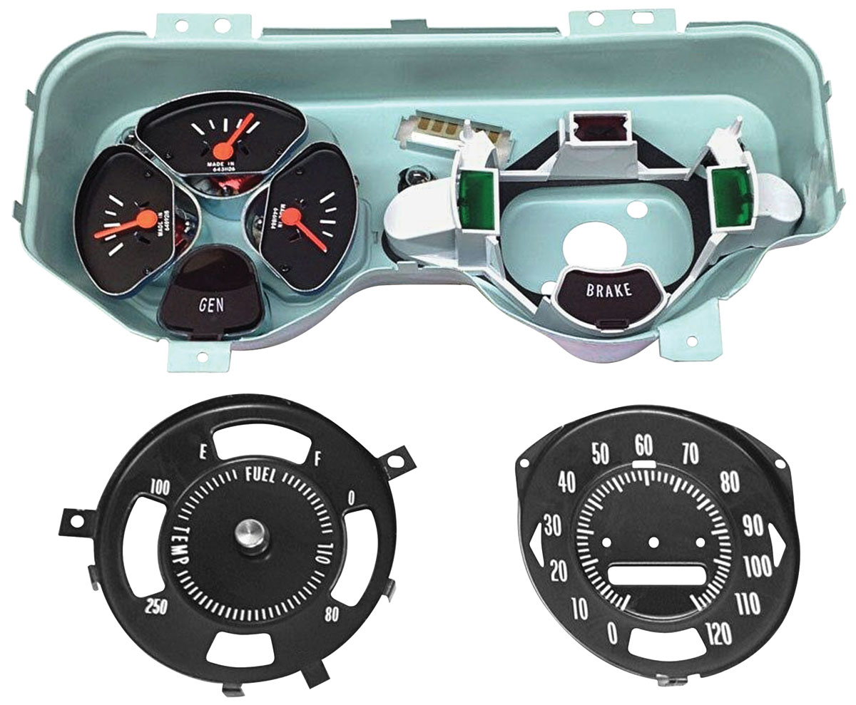 Gauge Cluster Assembly, Premium GTO Rally gauge Fits 196971 GTO