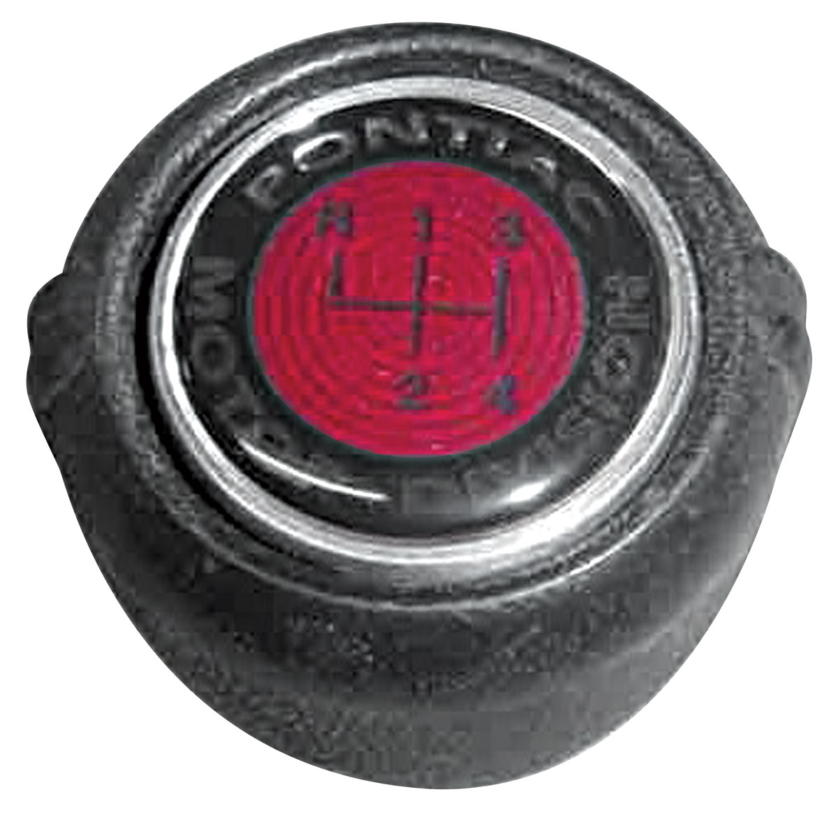 Grand Prix Shifter Knob, Walnut 4speed, leather wrapped Fits 196971