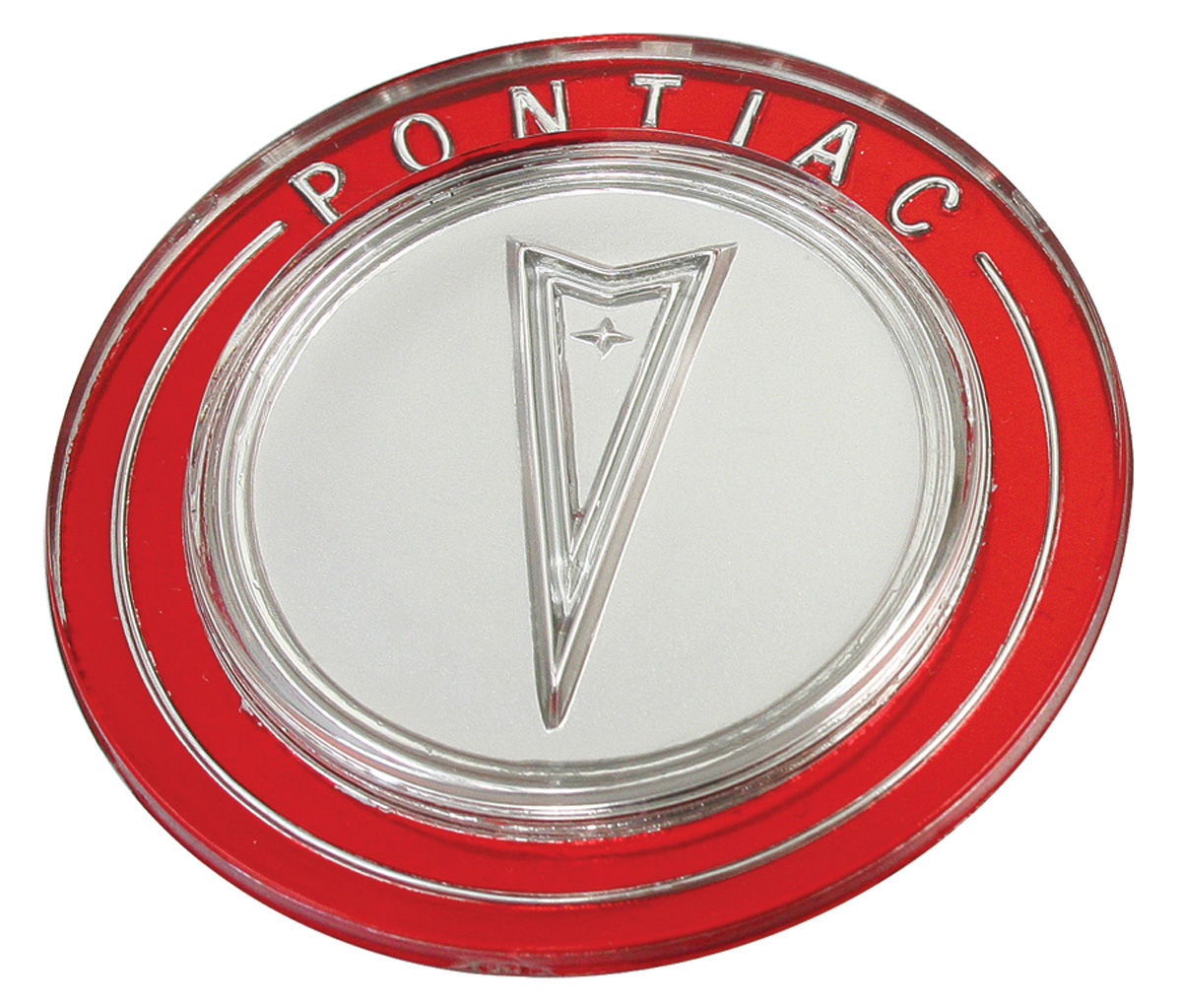 1964 GTO Steering Wheel Horn Button Emblem 23/4” Diameter Lucite