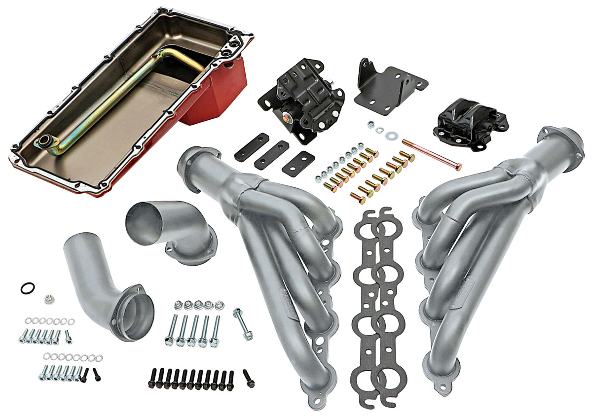 Trans Dapt Chevelle SwapInABox Complete LS Engine Swap Kit Column Or